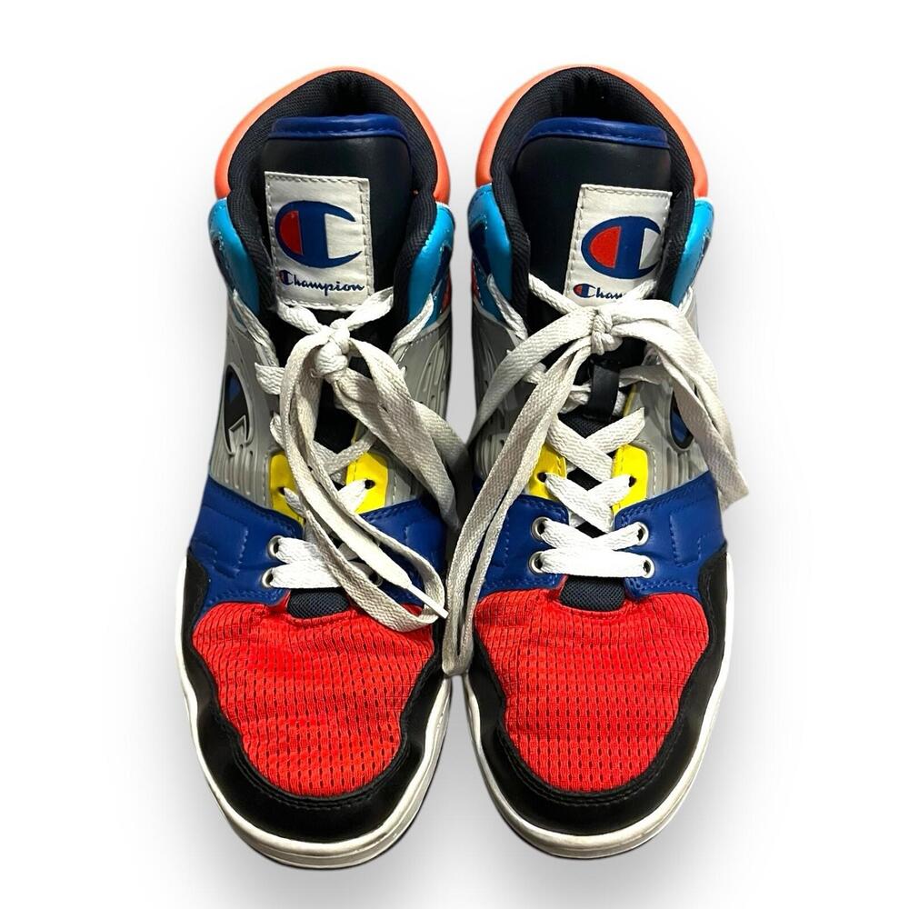 Champion 3 on 3‎ Hi Top Black Multicolor Men's Shoes, Size 9 CPS10738M